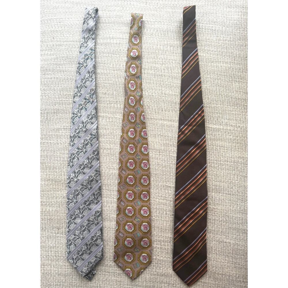 Emilio Ponti, Pal Zileri, Filuse Necktie Bundle Italian Designer Ties